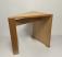 Modern wedge table signed Curtis 1987