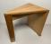 Modern wedge table signed Curtis 1987