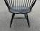 D R Dimes bamboo Windsor armchair in crackle black