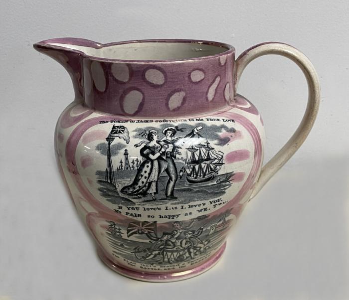 Sunderland pearlware Crimean War jug