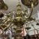 Vintage Dutch brass chandelier