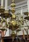 Vintage Dutch brass chandelier