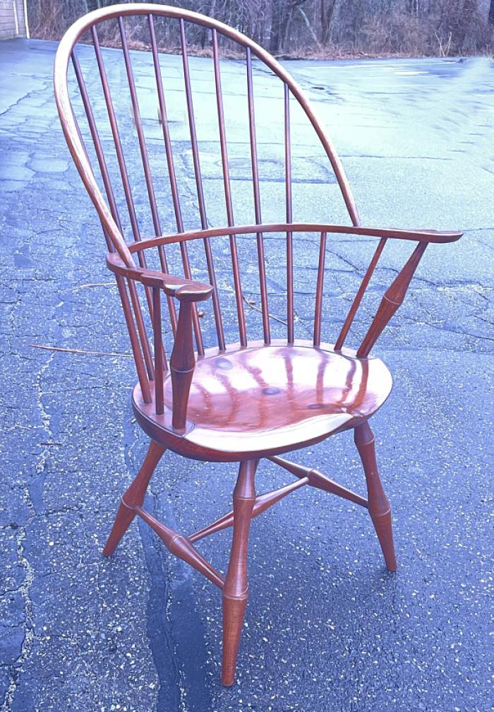 D R Dimes Country Windsor bamboo arm chair