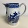 English blue and white earthenware jug c1800