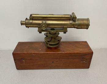 Image of Troughton and Simms  brass surveyors scope