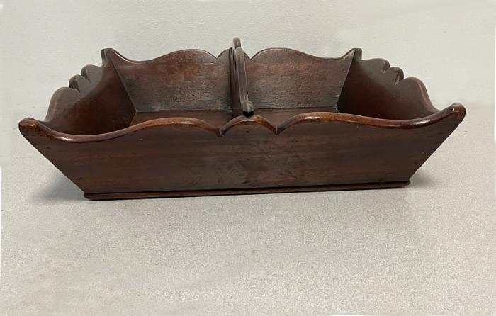 Large Georgian mahogany cutlery tray c1800