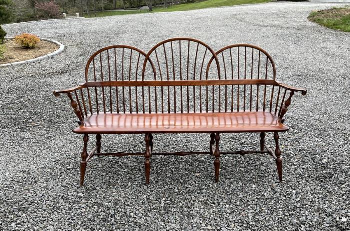 D R Dimes tripple bow back Windsor bench