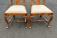 Pair of D R Dimes tiger maple chairs in Queen Anne style