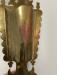 18thc brass wall pocket with inlaid copper heart