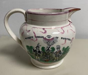 Image of Sunderland Ancient Order of Foresters luster jug