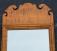 Tiger maple small mirror in Queen Anne style