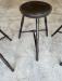 Three D R Dimes crackle black bar stools