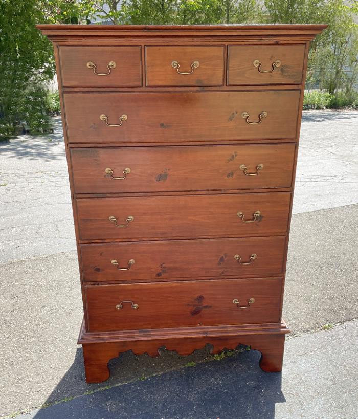 Stephen Von Hohen tall pine chest