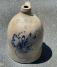E L P Norton Bennington VT stoneware jug with cobalt flower