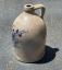 E L P Norton Bennington VT stoneware jug with cobalt flower