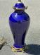 French cobalt porcelain lamp with bronze mounts
