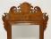 Tiger maple Chippendale style wall mirror