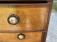 Tiger maple and mahogany bow front chest c1920