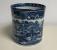 Staffordshire blue and white earthenware mug c1800