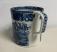 Staffordshire blue and white earthenware mug c1800