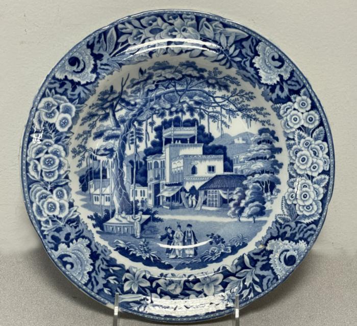 Riley Staffordshire blue and white soup dish
