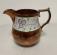 Staffordshire copper luster earthenware jug c1840