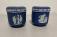 19thc Wedgwood blue jasperware vanity jars