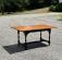 D R Dimes  tiger maple Salisbury dining table