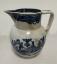 Staffordshire blue and white earthenware jug c1800