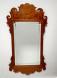 Large Chippendale style tiger maple mirror