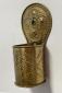 19thc brass punched brass wall pocket