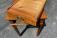 D R Dimes pair of tiger maple Chippendale tables