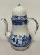 Staffordshire blue and white earthenware coffeepot c1815