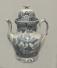 Staffordshire blue and white coffeepot c1810