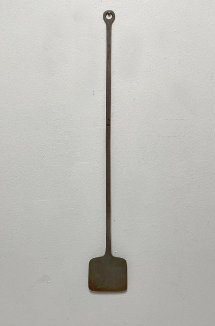18thc  American steel spatula stamped F A
