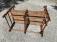 Vintage Stickley deacons bench with splint seat