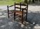 Vintage Stickley deacons bench with splint seat