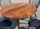 James H Dew handmade round table in pumpkin pine