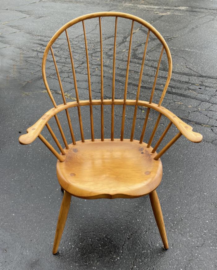 J Brown Windsor style chair Lincolnville Maine