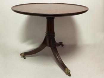 Image of Regency style coffee table on pedestal base c1900