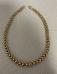 Fine 14k yellow and rose gold rope weave necklace