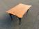Treharn tiger maple coffee table with porringer top and black base