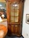 D R Dimes tiger maple corner cupboard in two parts