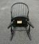 D R Dimes Windsor chair with continuous arm in crackle black