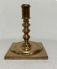 Dutch or English brass candlestick c1700