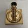 Dutch or English brass candlestick c1700