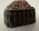 19thc copper top tin mold with grape design