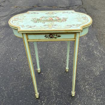 Image of Country French hand painted table c1830