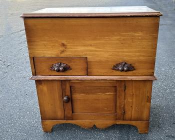 Image of Antique small pine dry sink c1860
