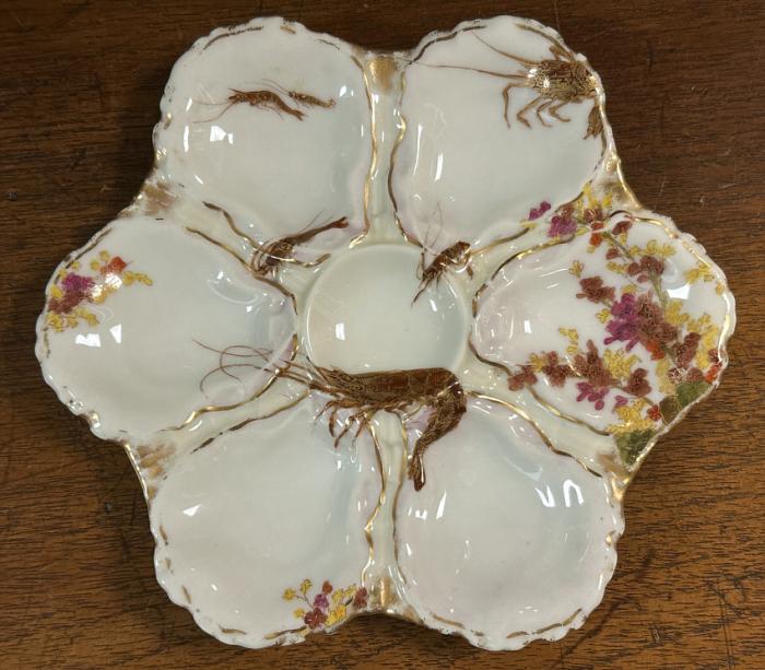 Rare Haviland porcelain oyster plate